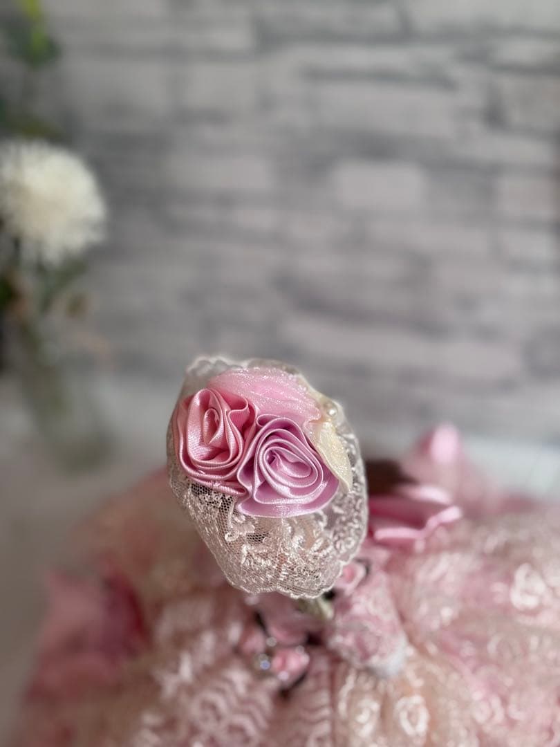 リカちゃん ドレス 薔薇 ヘアアクセ付