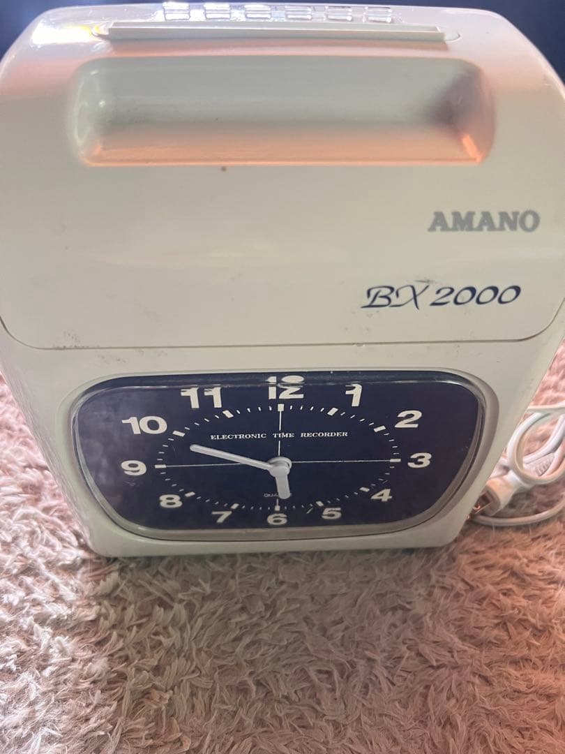 AMANO BX2000 電子タイムレコーダー 正常に動いてインクも濃いです