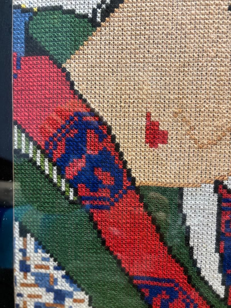 美人画クロス刺繍画