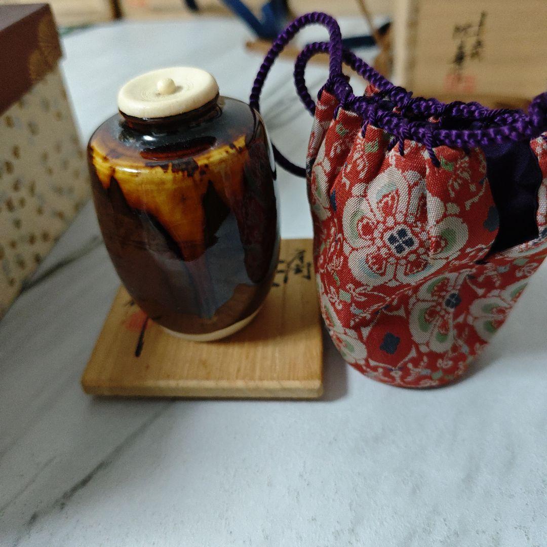 茶道具セット 木製茶箱と茶筅・茶杓