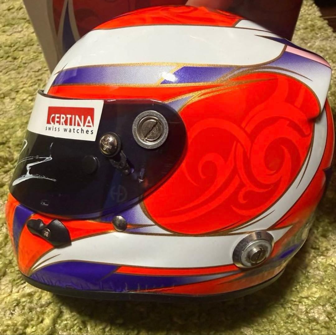 F1 小林可夢偉　1/2ヘルメット　サイン入