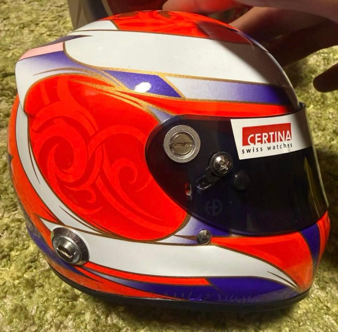 F1 小林可夢偉　1/2ヘルメット　サイン入