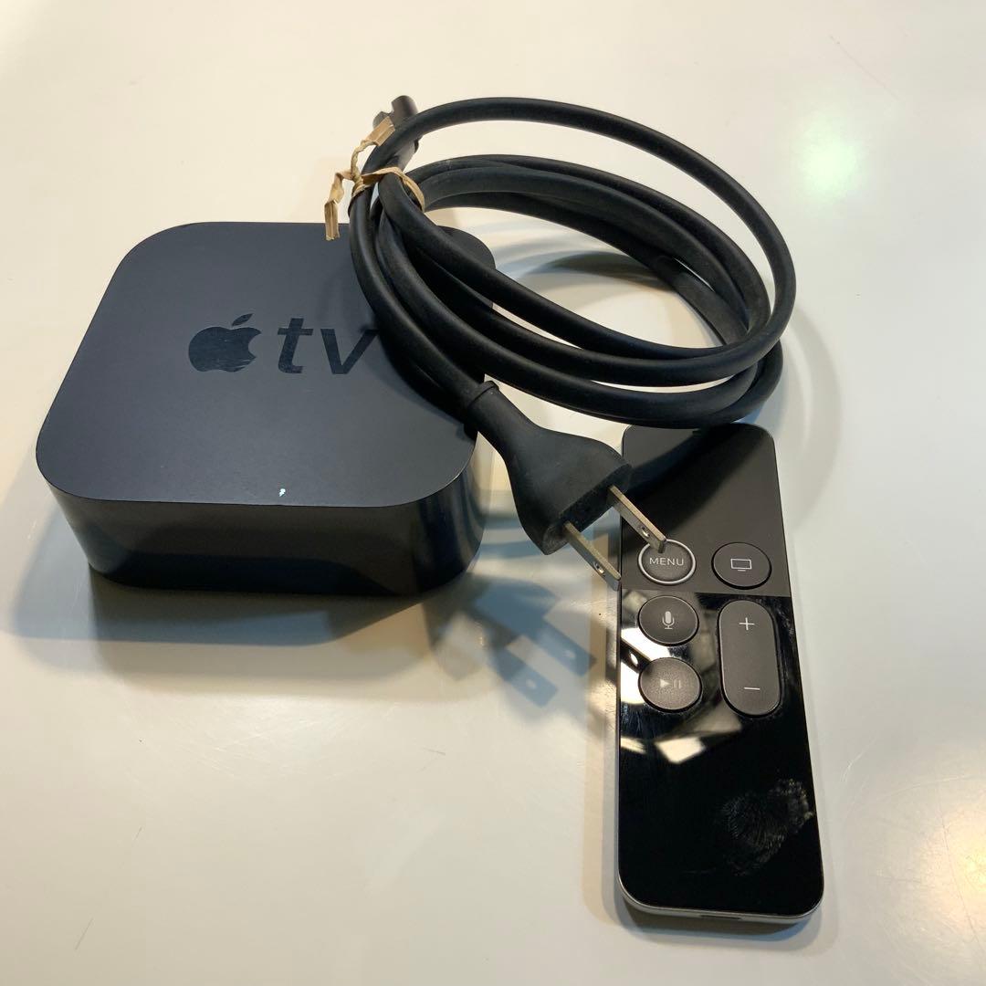 Apple TV 4K ブラック 本体・リモコン・電源ケーブル