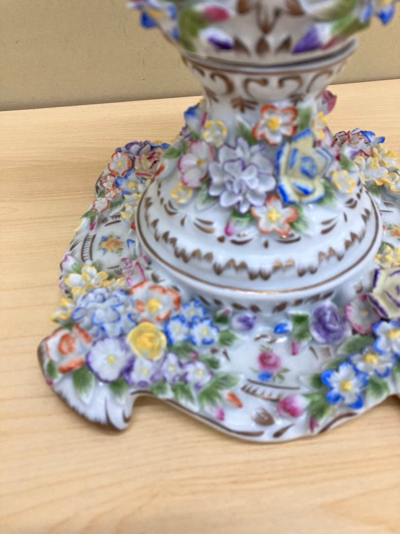 アンティーク　porcelain 陶器　ポプリポット　ボンボニエ