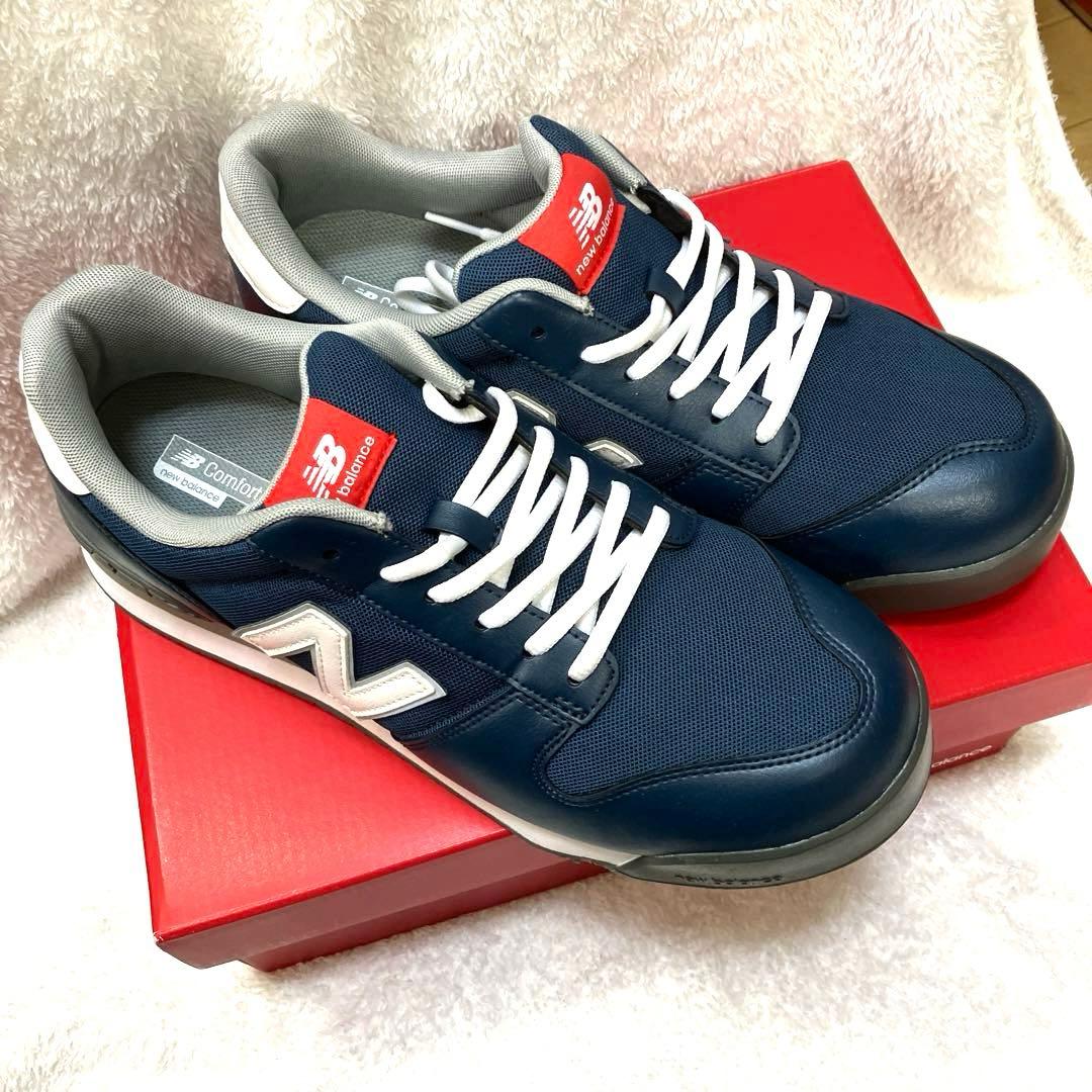 安全靴 New Balance PL-441 ネイビー 26.5 EEE 美品