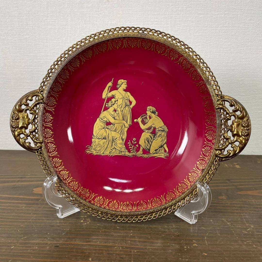 ヴィンテージ Schumann Arzberg ドイツ製 絵皿 金彩 ビンテージ