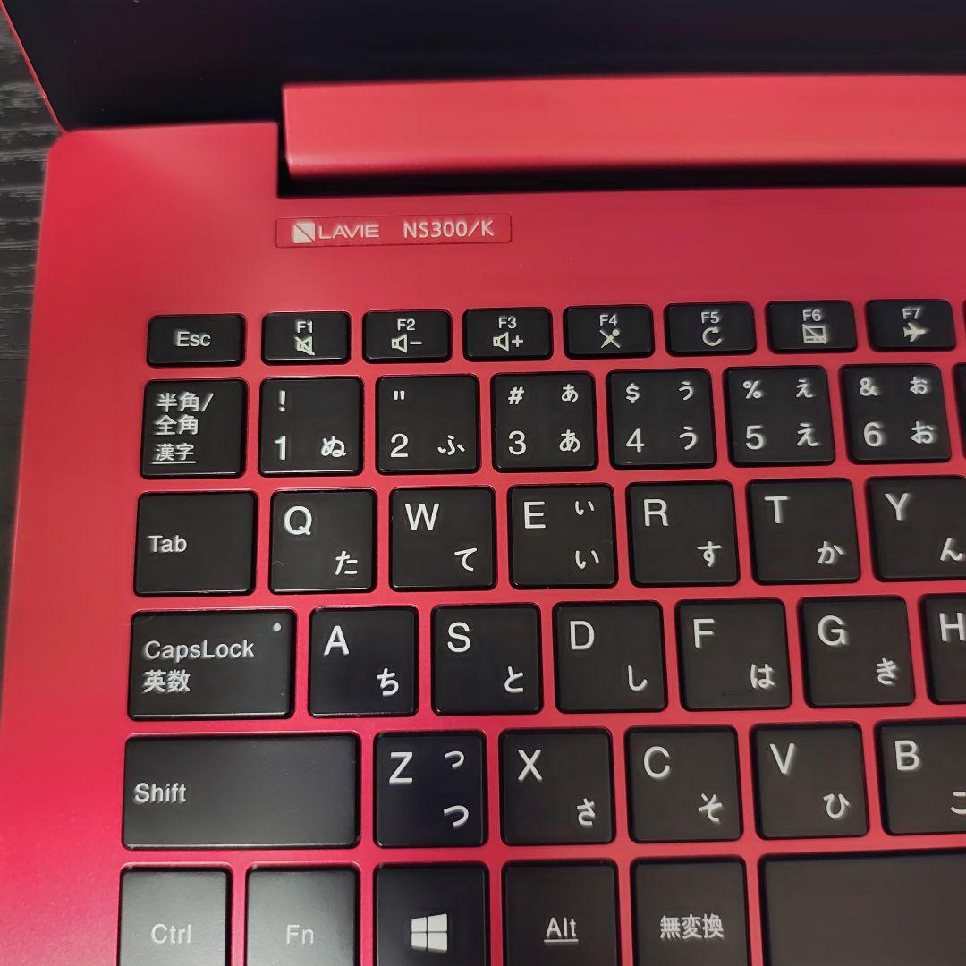 NEC LAVIE NS300/K レッド ノートPC