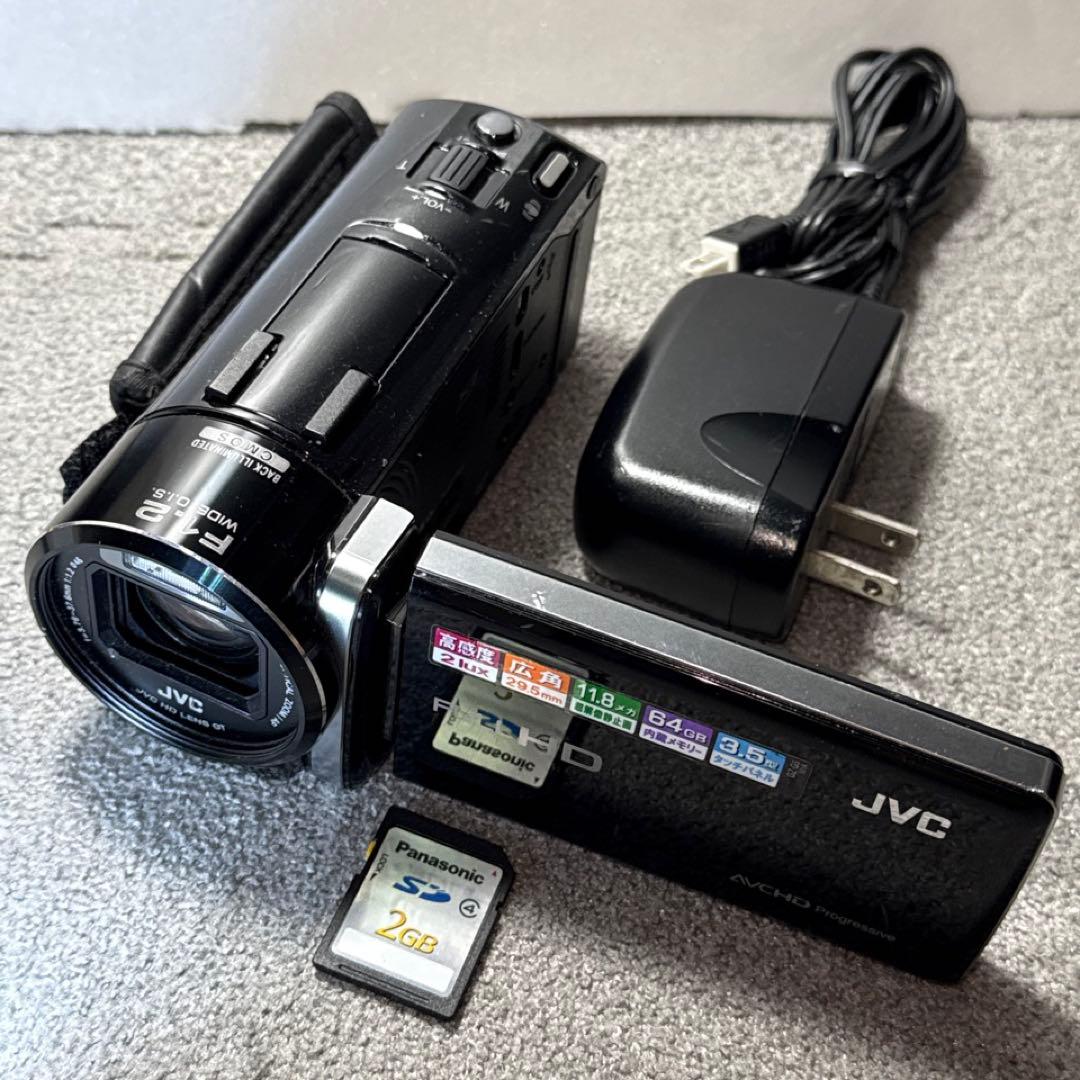 ☆動作OK JVC デジタルビデオカメラ 64GB内蔵メモリ搭載 GZ-G5-B