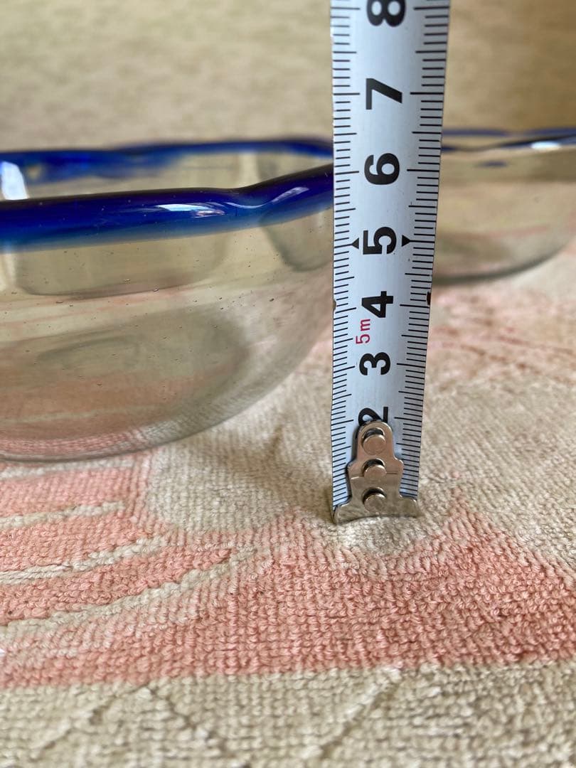 吹きガラス　ボウル　3個　かき氷皿　手作り