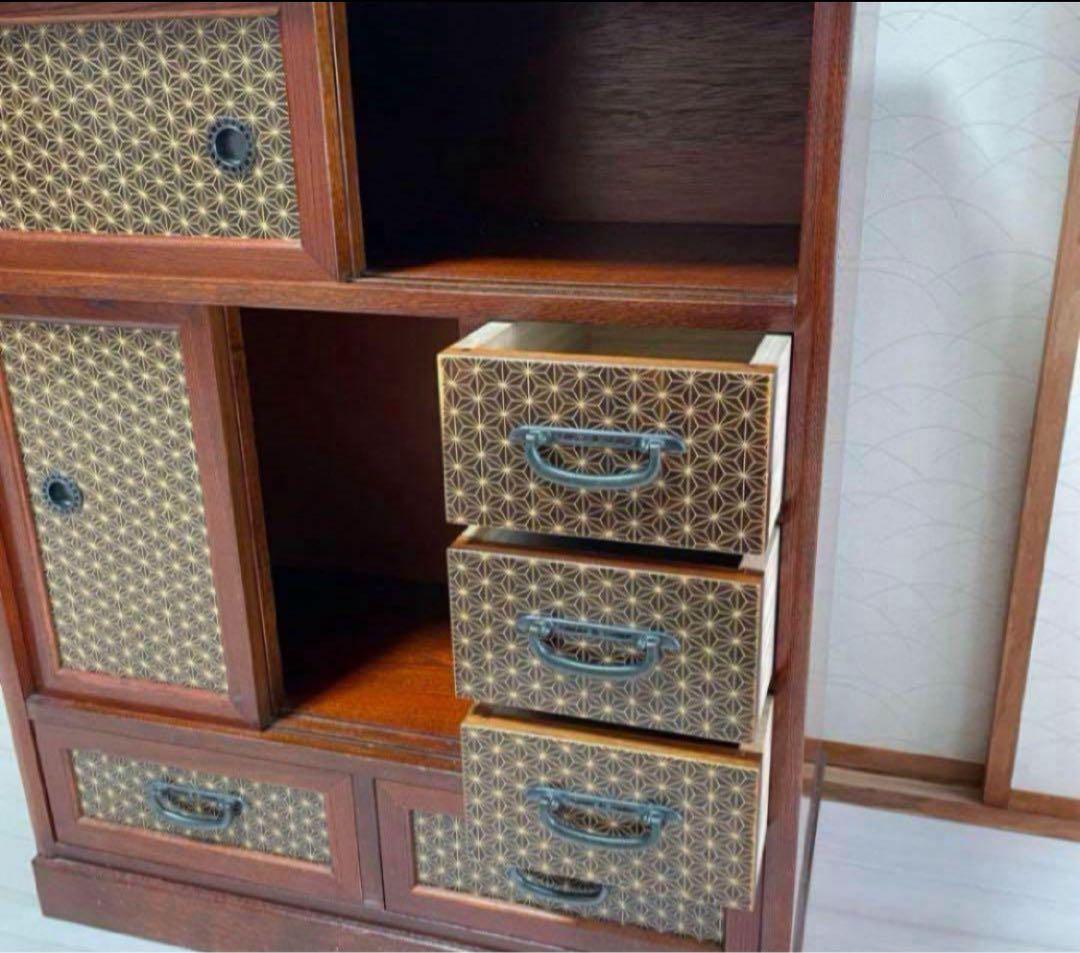 【処分SALE】箱根寄木細工　いづみや　からくり箪笥　小寄木　箱根