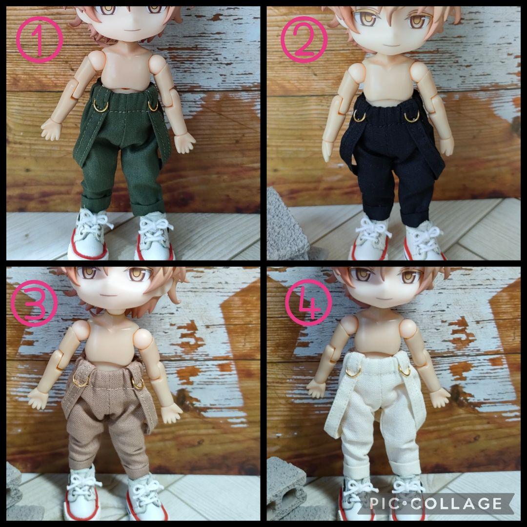 受注生産☆サスペンダー付きロールアップパンツ☆ねんどろいどどーる服