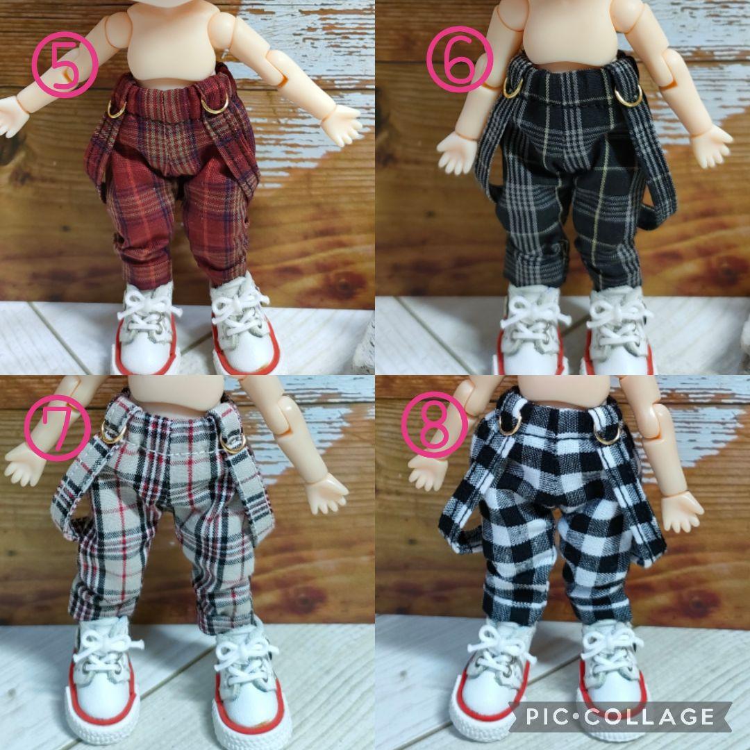 受注生産☆サスペンダー付きロールアップパンツ☆ねんどろいどどーる服