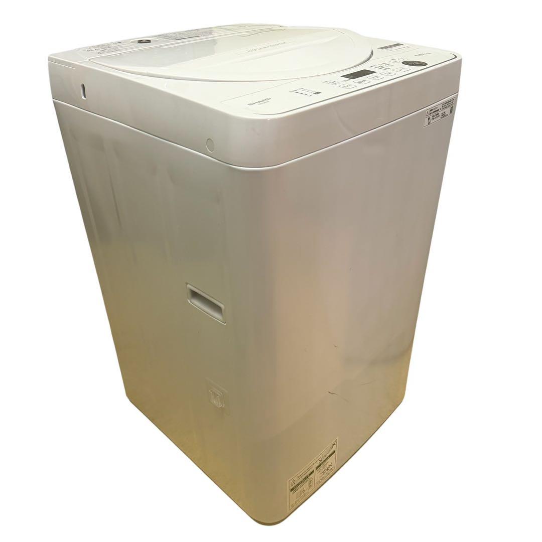 SHARP 5.5kg シャープ 全自動洗濯機ES-GE5E-W 2021年製