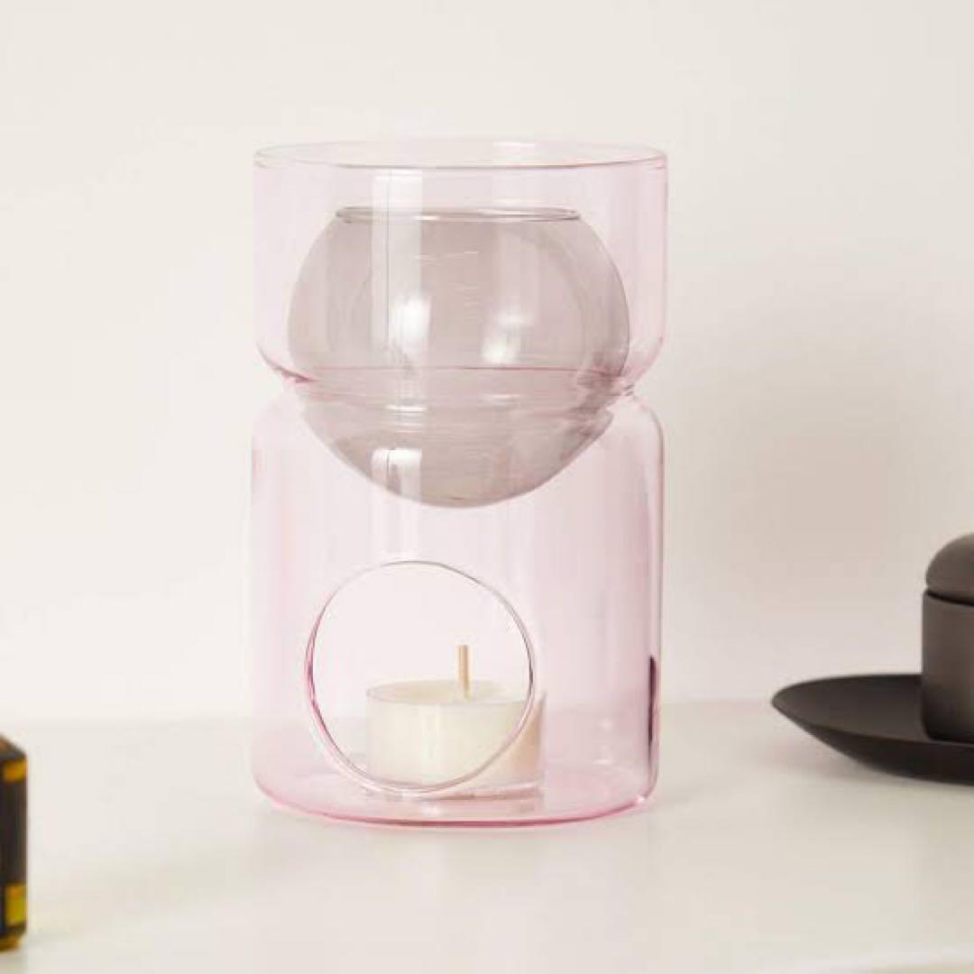 アロマグッズ FAZEEK OIL BURNER / PINK - GREY SPHERE