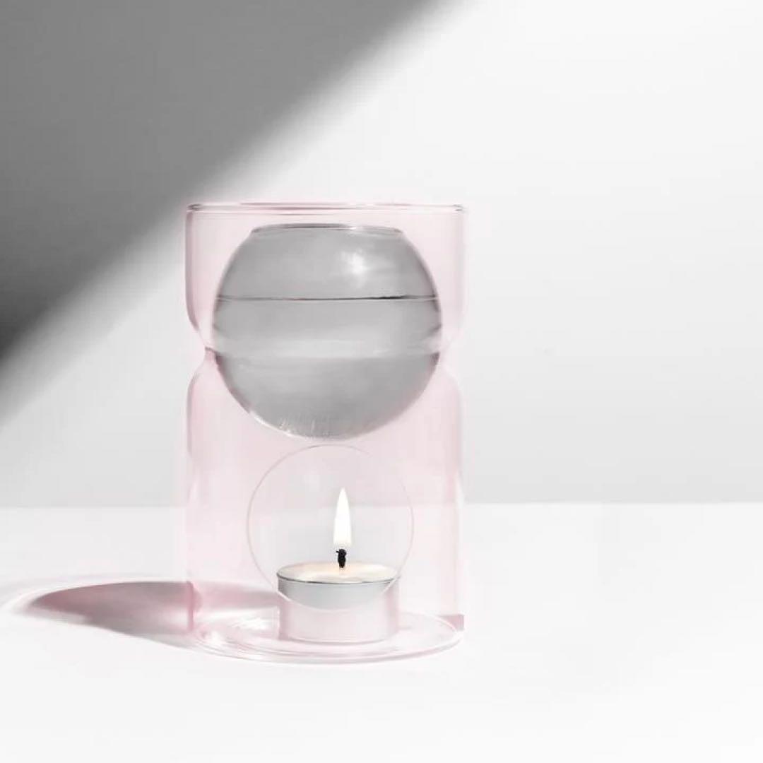 アロマグッズ FAZEEK OIL BURNER / PINK - GREY SPHERE