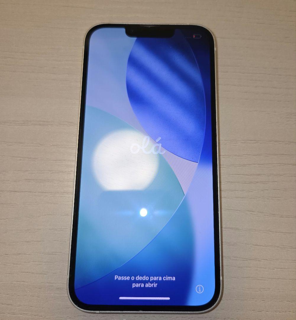 iPhone 13 ホワイト 背面 破損 割れ