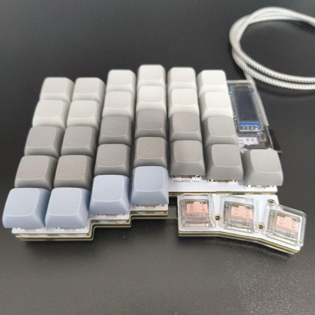 Keyball61 組み立て済み 完成品 / LEDなし / 右手トラックボール