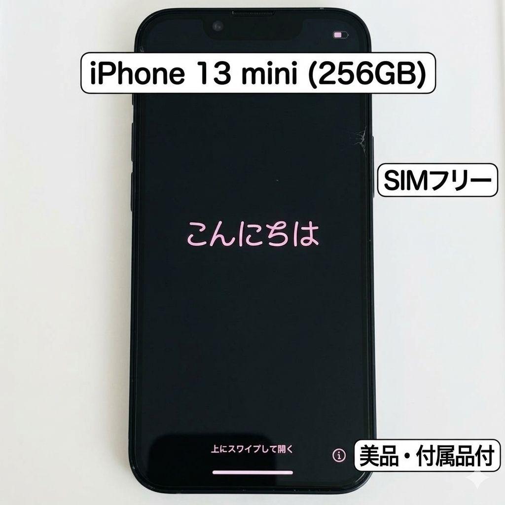 iPhone 13 mini ミッドナイト 256GB SIMフリー 箱付属品付