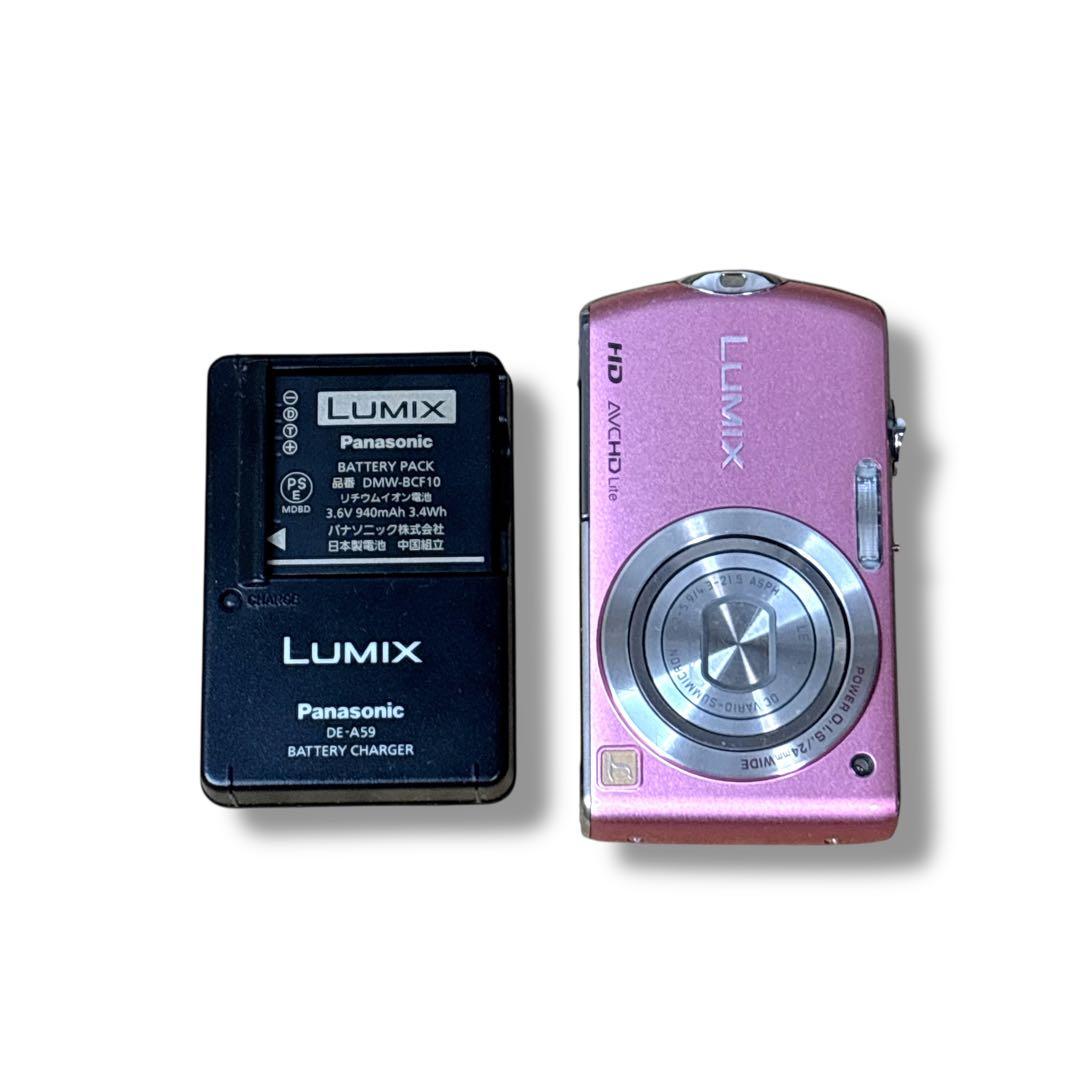 【動作品】Panasonic DMC-FX70 オールドデジカメ　ピンク