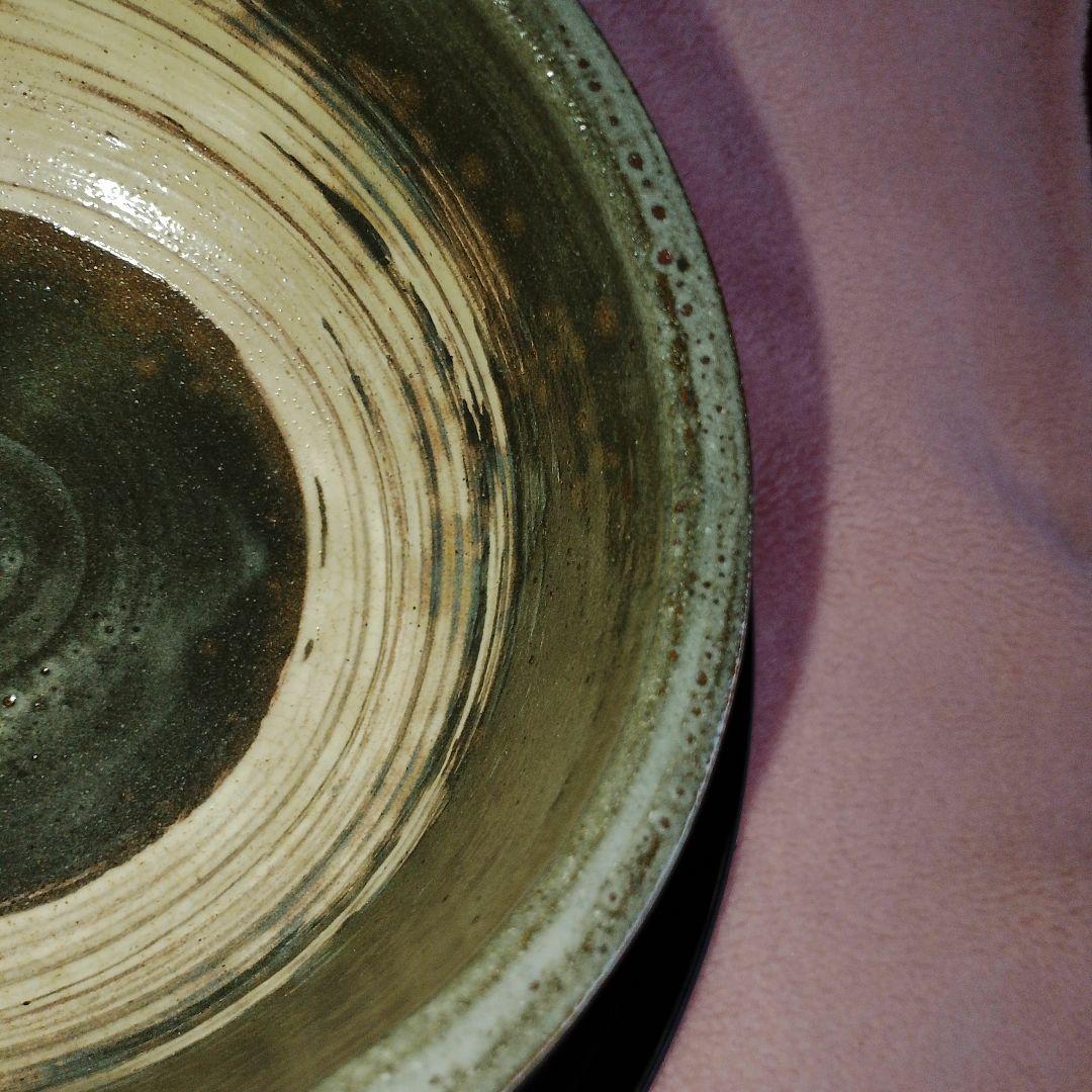雲林院 宝寿 作 三嶋焼 三島手 印花 茶碗 茶道具 抹茶