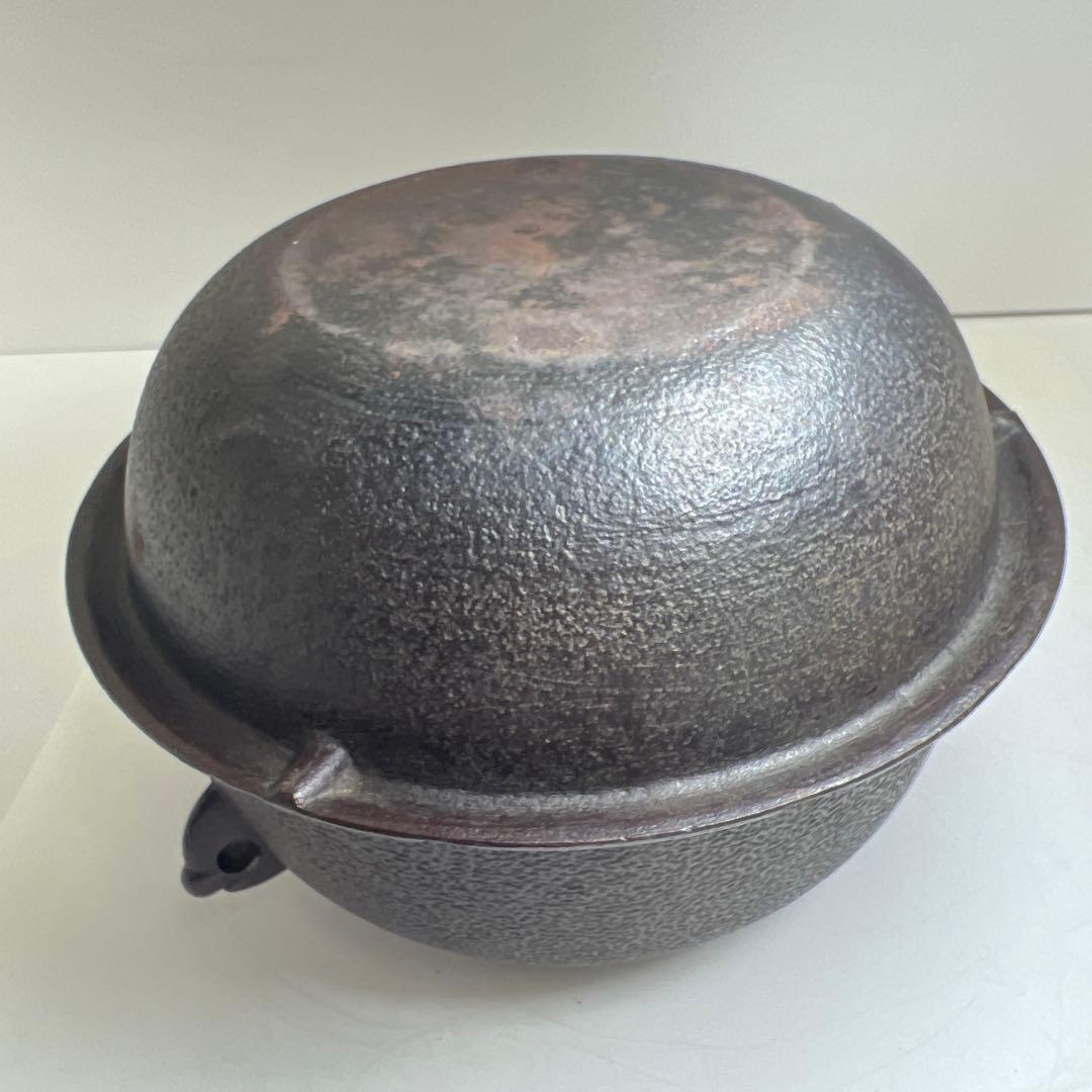釜師　敬典作　真形釜　共箱　2436g/幅約21㎝　東Y8-0403①タトサ