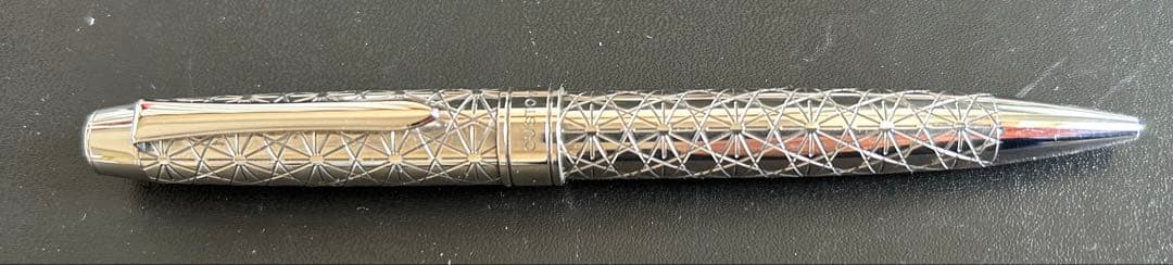 パイロット　カスタム切子シリーズ　菊籠目　スターリングシルバー　ボールペン