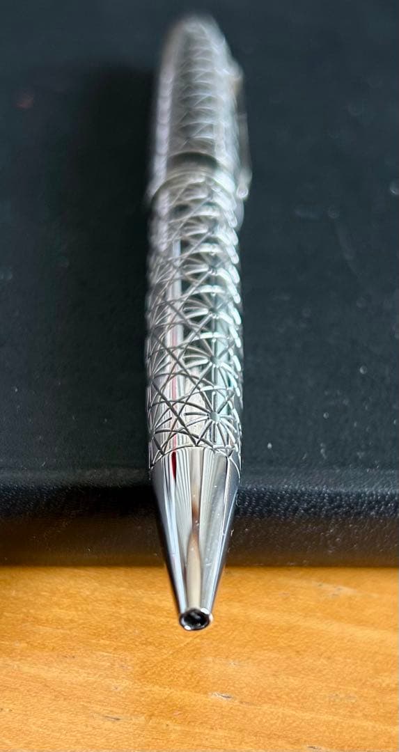 パイロット　カスタム切子シリーズ　菊籠目　スターリングシルバー　ボールペン