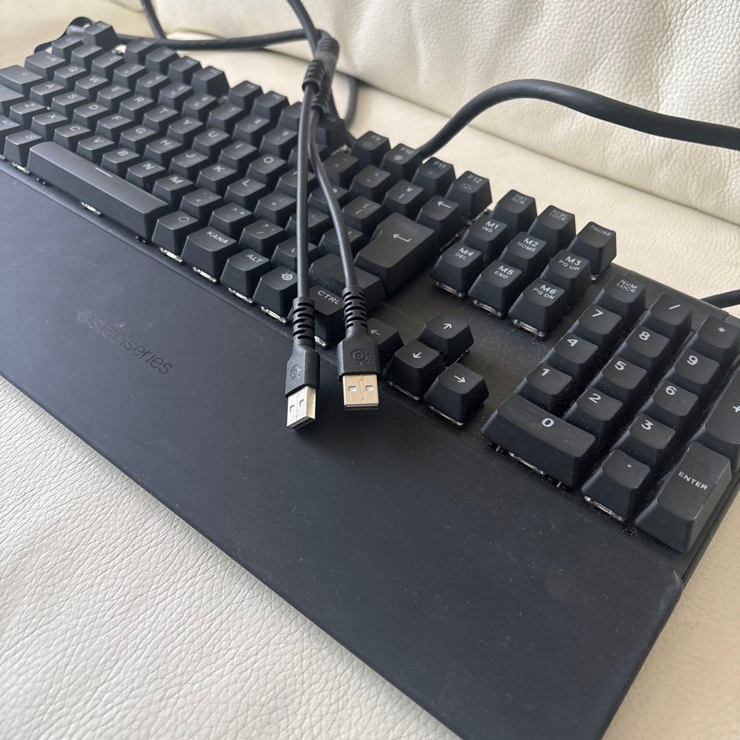 美品！SteelSeries 青軸 有線 日本語配列 有機ELディスプレイ