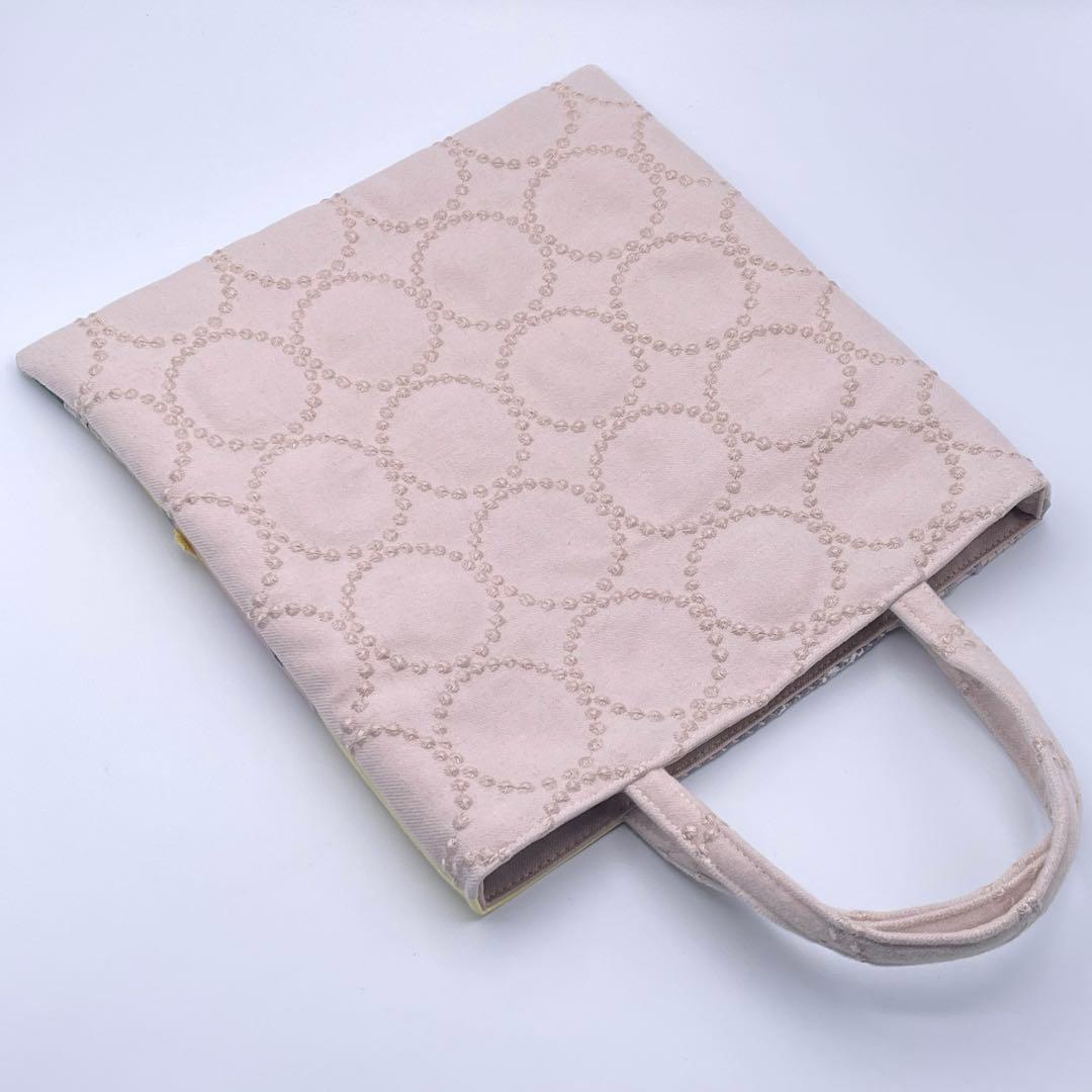 53.ミナペルホネン*パッチワーク ハンドメイド バッグ ピンク