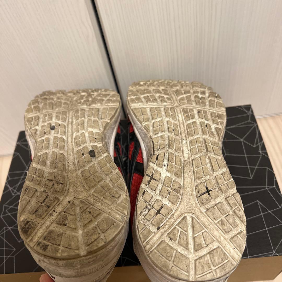 MQPRO1089  asics レッド 安全靴 ベルクロ