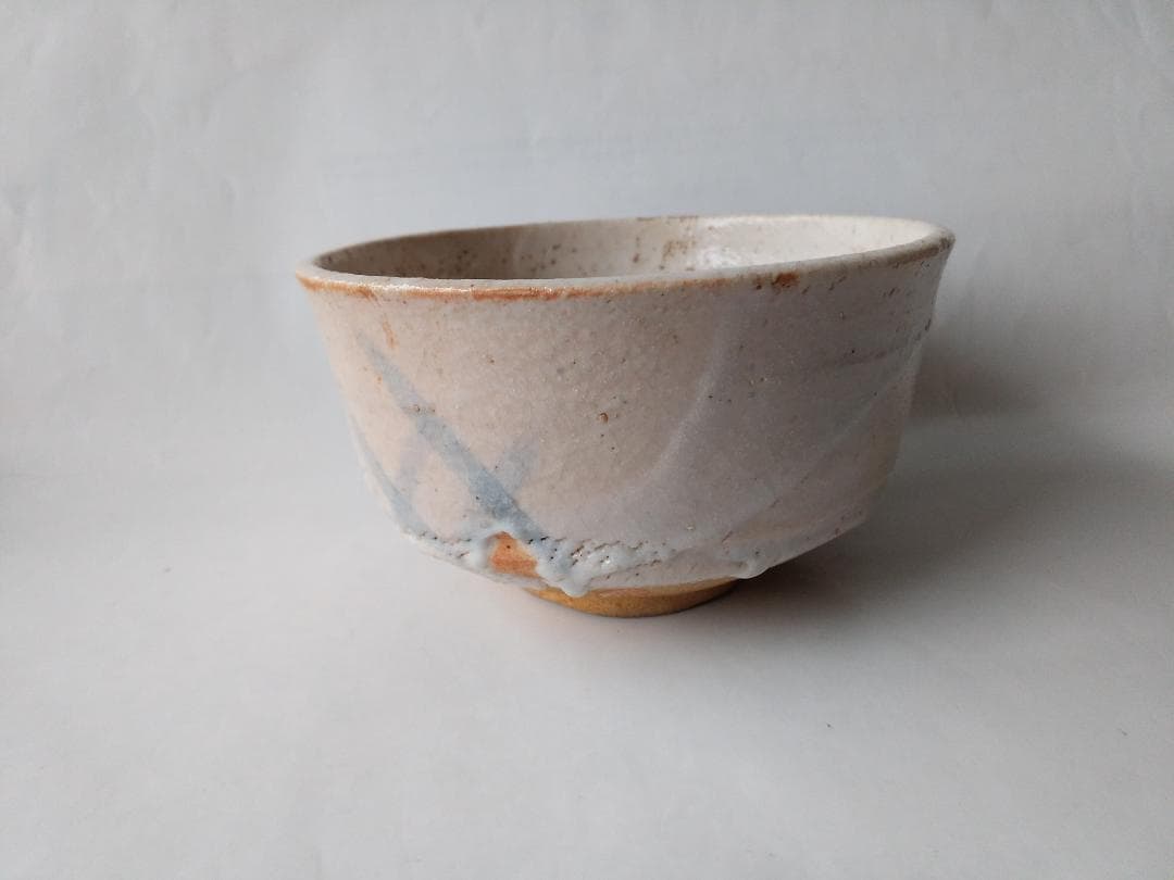 野中春清 造 志野 志野焼 志野茶碗 共箱 茶道具 茶器 茶碗 新品 未使用品