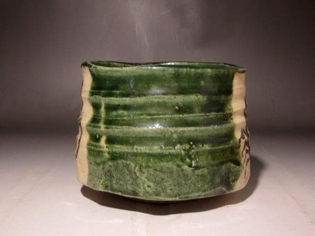 北大路魯山人　蟹絵福字茶碗　趣のある作品　s534
