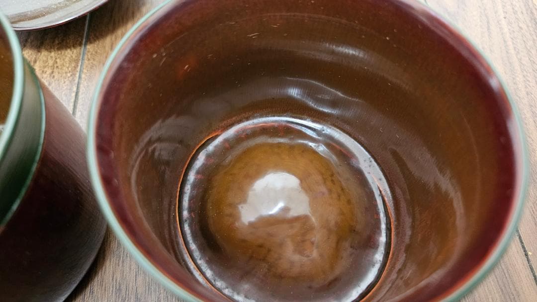レトロ 漆器おしるこ椀 10個セット 木製収納箱付き