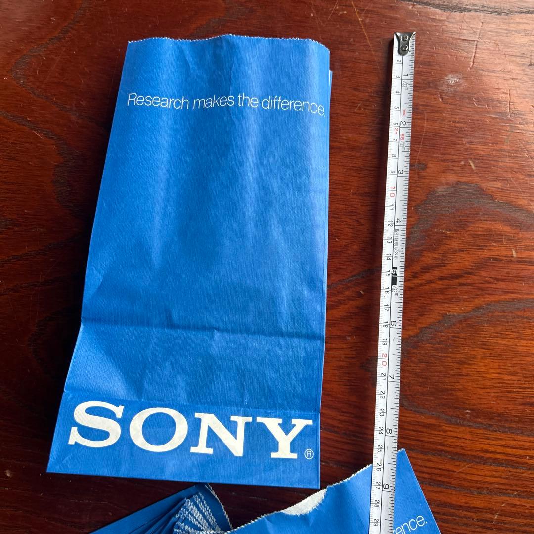 ニーナ様限定品出*昭和レトロSONY 紙袋 青色 ブルーデザイン　390枚まとめ