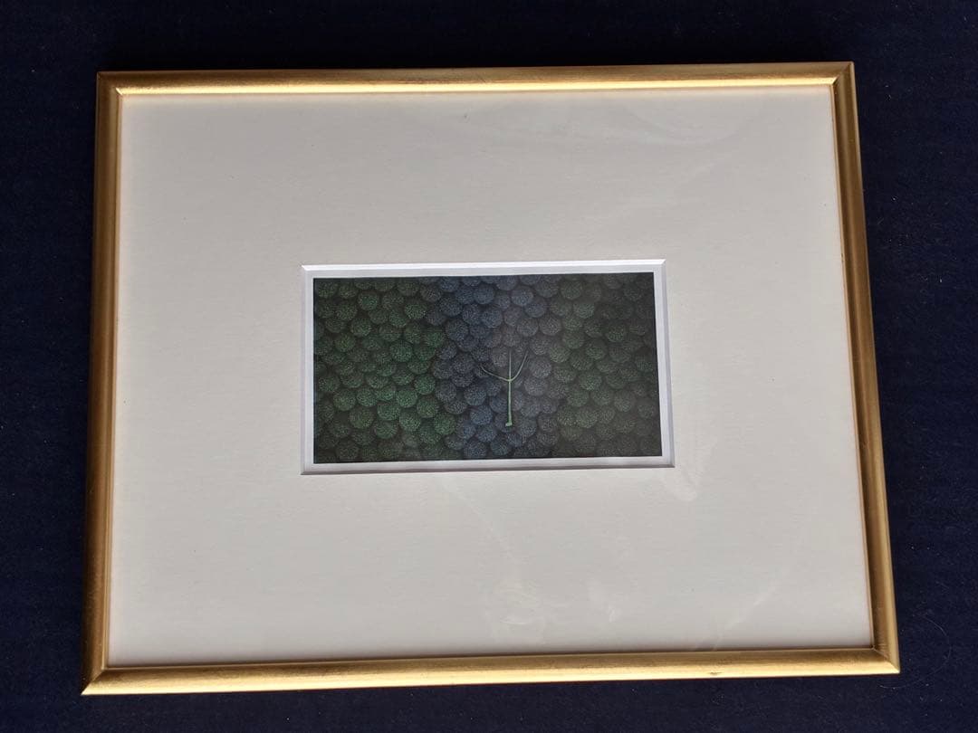 浜口陽三　銅版画作家の700部限定アートプリント　葡萄