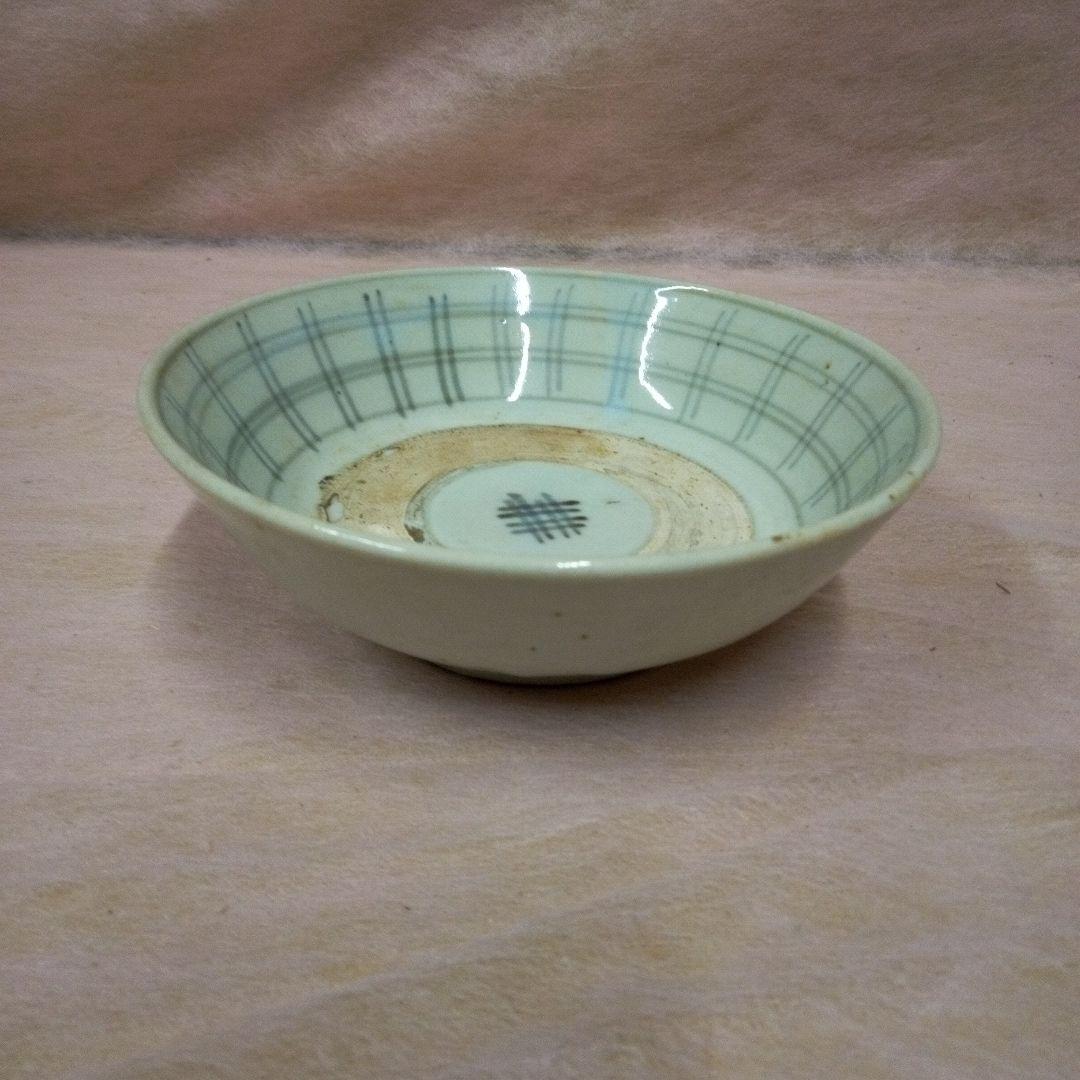 初期伊万里　古美術　古道具　骨董品　 染付　格子文様