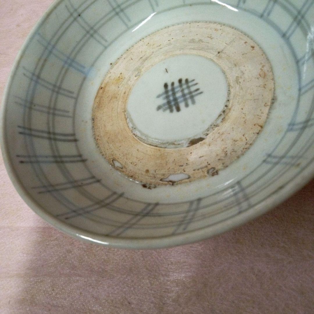 初期伊万里　古美術　古道具　骨董品　 染付　格子文様