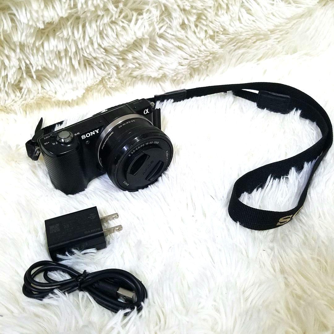 【美品】SONY デジタルカメラ ミラーレス α5000 三脚付き 動作確認済み
