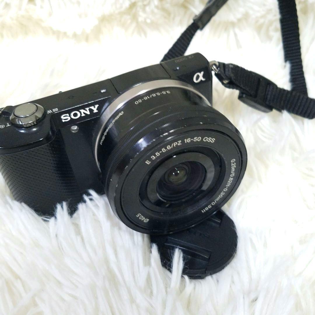 【美品】SONY デジタルカメラ ミラーレス α5000 三脚付き 動作確認済み