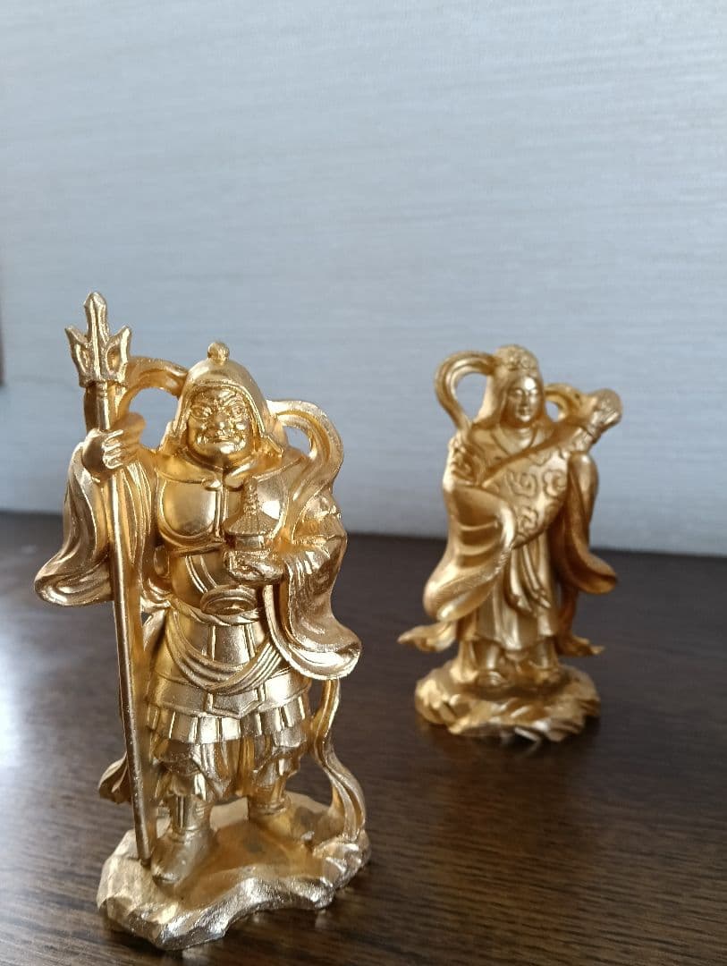 開運　七福神様　金メッキ　金箔　置き物　縁起物　工芸品