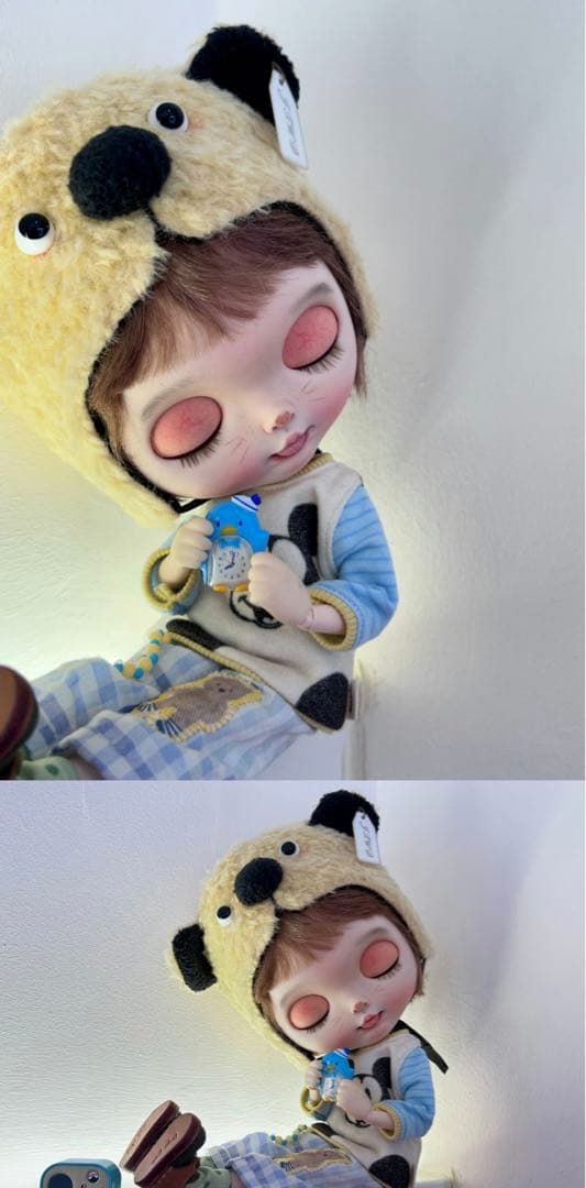 カスタムブライス 人形 海外作家様 悪戯っ子 ベロ出し 動物メイク フルセット
