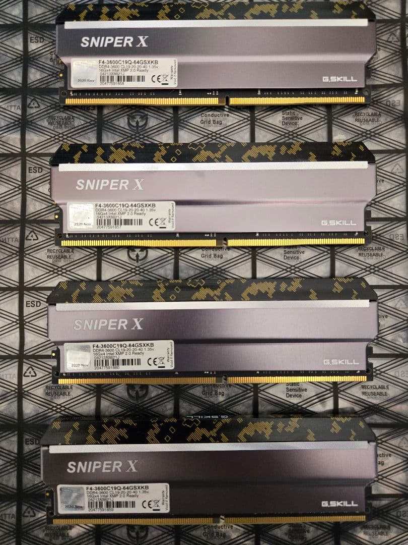 メモリー G.SKILL SNIPER X 64GB DDR4-3600