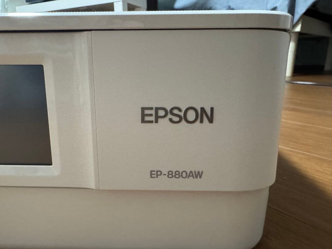 EPSON プリンタEP-880AW ホワイト ジャンク(電源ケーブル欠品)