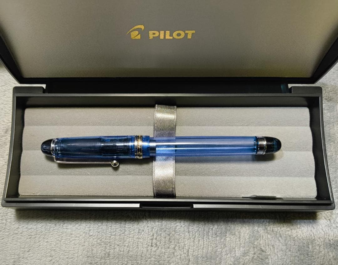 PILOT パイロット カスタム74 青 万年筆 F（細字）