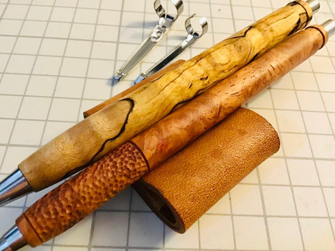 4631 woodturning 木軸シャープペンシル 2本