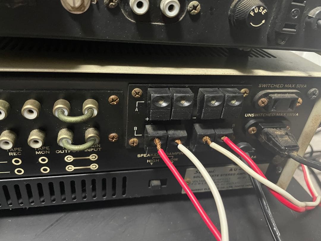 SANSUI AU-555 TU-555 アンプ チューナー セット 回路図付き