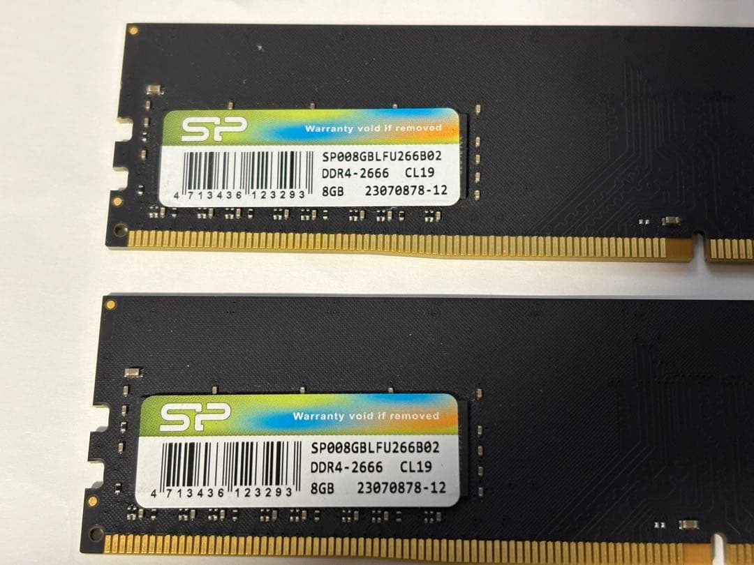 DDR4-2666 8GB×2枚