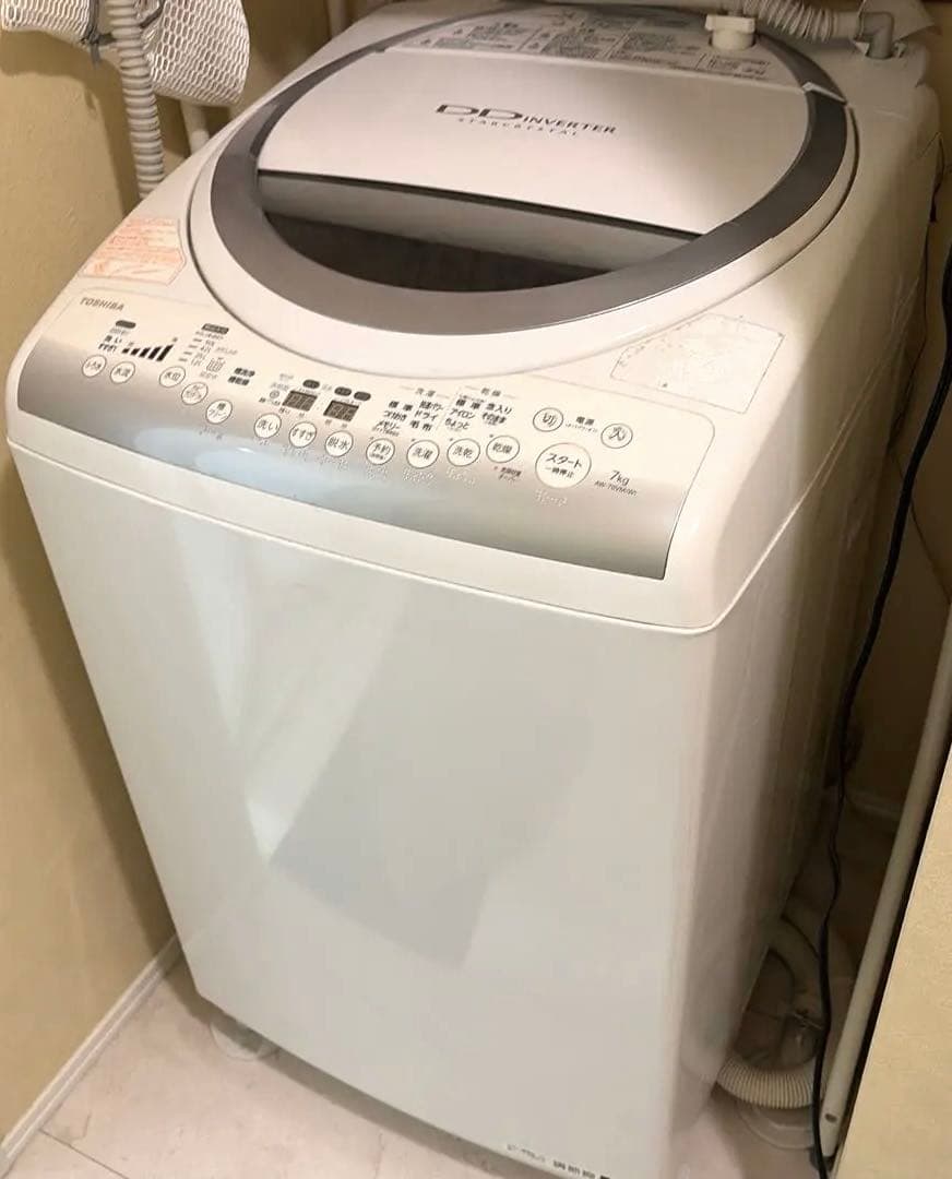 【送料込み！即日発送可能】洗濯機 7kg 東芝　全自動洗濯乾燥機　ホワイト
