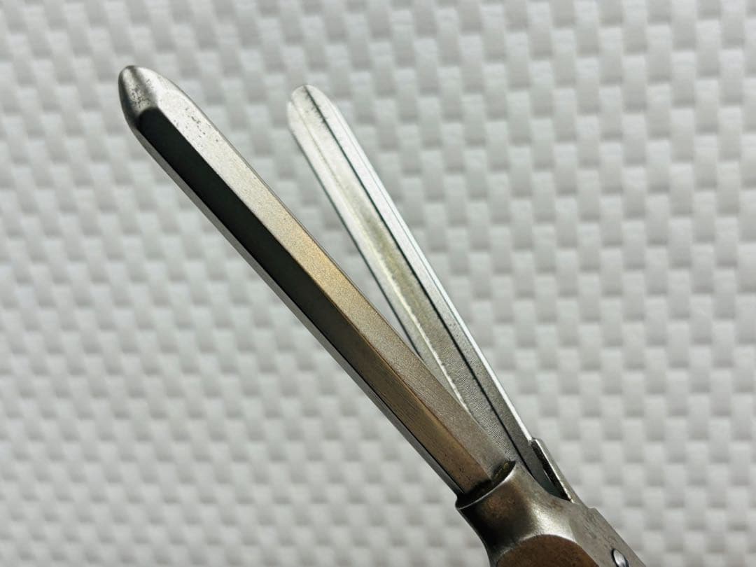 中古美品　両熱ハッコー10㍉理容アイロン/レンツアイロン/八光