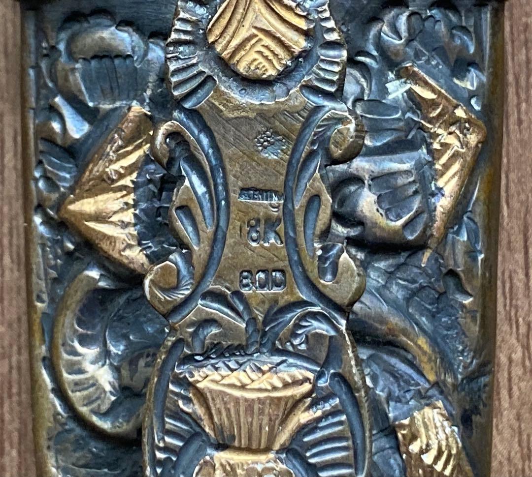 JUCA 装飾用ナイフ 金属製 彫刻装飾 800 18K